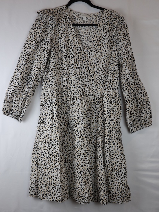 J. Crew Dresses & Skirts - J. Crew Neutral Leopard Print V-Neck Long Sleeve Dress